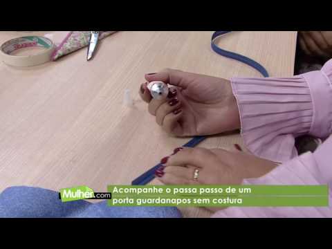 Porta Guardanapos sem costura por Claudia Ferreira - 26/07/2017 - Mulher.com - P1/2