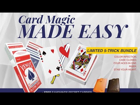 Voir la vidéo Card Magic Made Easy: Limited 5 - Trick Bundle Black - SansMinds