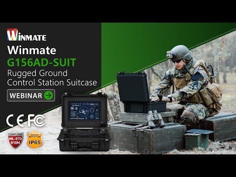 Winmate G156AD-SUIT: 堅牢なグラウンド・コントロール・ステーションのスーツケース