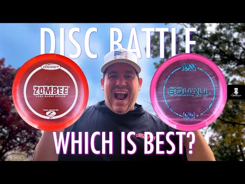 DISC BATTLE!!! Discraft Zombee vs DGA Squall | Which ...