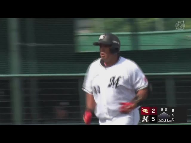【ファーム】豪快な一発!! マリーンズ・井上晴哉の2ランホームランで追加点を取る!!  2024年6月8日 千葉ロッテマリーンズ 対 東北楽天ゴールデンイーグルス