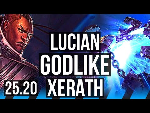 LUCIAN vs XERATH (MID) | 12/2/6, Godlike | EUW Master | 25.20