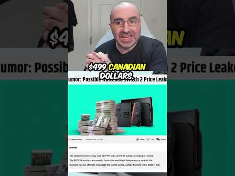 Nintendo Switch 2 Price Leak - Shorts Video Page