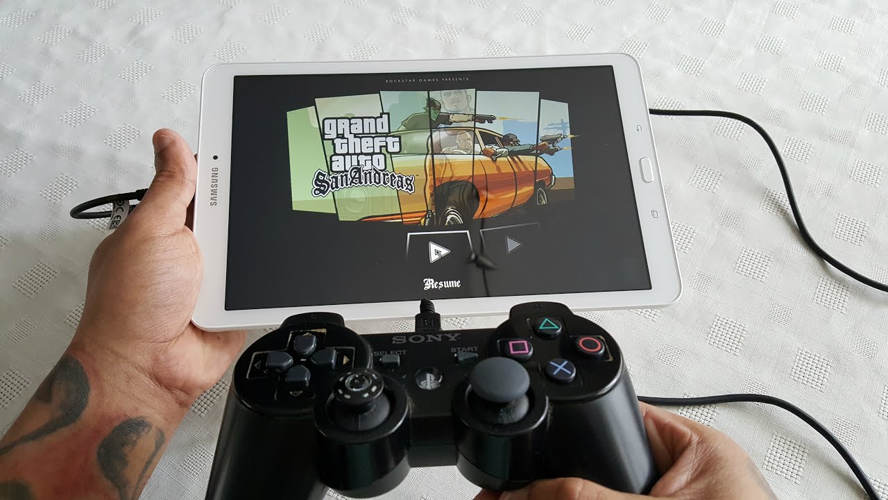 Samsung Galaxy Tab E 9.6 Gaming With PS3/PS4 Controller