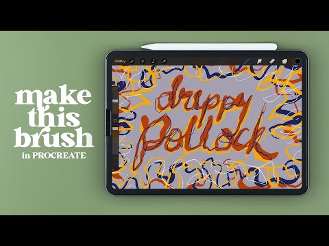 Create Drippy Pollock Brush in PROCREATE (Artist Series No.1)