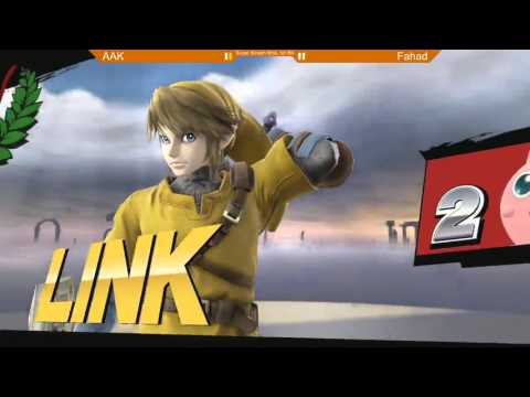 Game Evo 1st Qualifier SSB4: AAK (Jigglypuff, Yoshi) vs Fahad002 (Link) - LR5