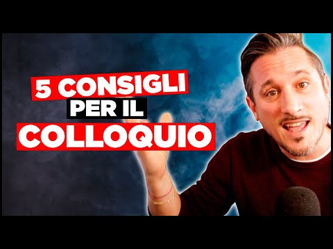 Colloquio animatore  - 5 consigli per avere successo