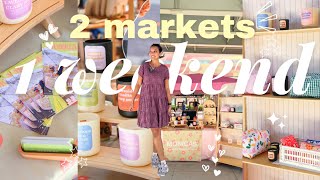 2 markets in one weekend as a small business owner🛍️💸 pop-up shop vlog