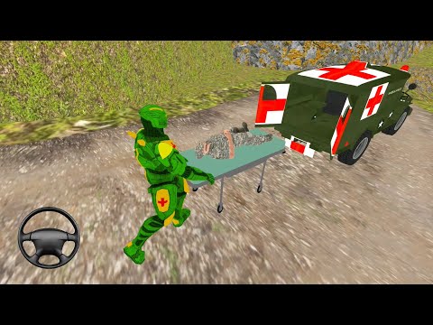 US Army Robot Ambulance Driving - Jeep Drive Rescue Simulator 2020 - Android Gameplay