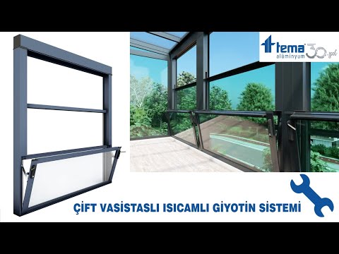 TEMA ALÜMİNYUM SAN. - GİYOTİN SİSTEM MONTAJ DETAYI KAYIŞLI - www.temaaluminyum.com.tr