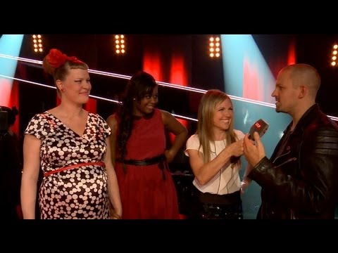 Interview mit Stress, Leslie und Nicole nach der ersten Live-Show