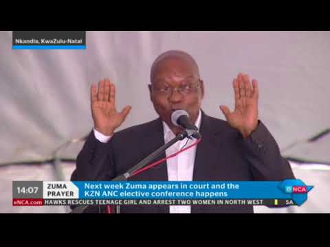 Jacob Zuma addresses residents in Nklandla hometown