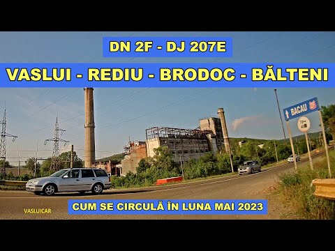 Traseu Vaslui CET - Rediu - Brodoc - Balteni video 4K luna mai 2023