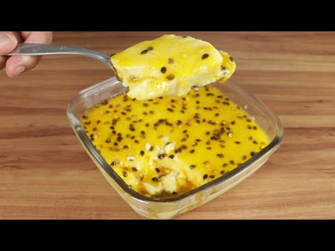 MOUSSE DE MARACUJÁ CREMOSO - SIMPLES COM POUCOS INGREDIENTES