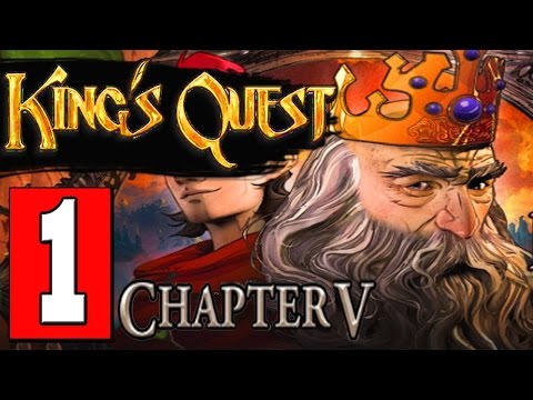 King's Quest Ch. 5: The Good Knight *1* King Graham - Gwendolyn - Bridge Fire Puzzle