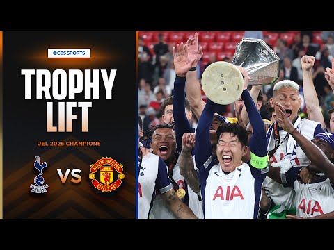 CELEBRATIONS! Tottenham lift the 2025 UEFA Europa League after beating Man United