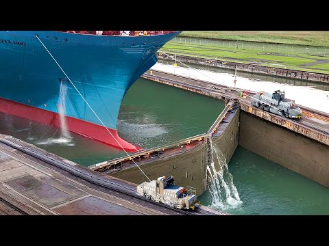 How Massive Container Ships Cross the Panama Canal