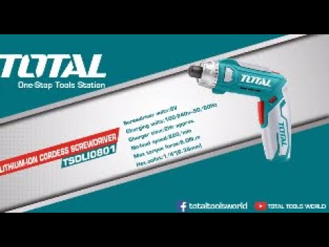 How to use Total Lithium-Ion Screwdriver TSDLI0801