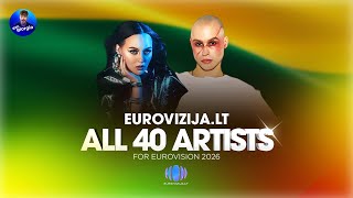 Download lagu 🇱🇹 Eurovizija.LT 2026: All 40 Artists / Visi 40 dalyviai (Lithuania in Eurovision 2026) mp3