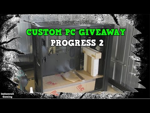 Custom Water cooled Gaming PC Build Giveaway World Wide - PROGRESS 2 DIY RESERVOIR Liquid Cooled
