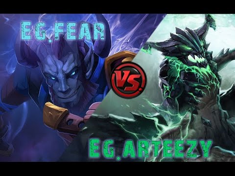 Dota2 EG Fear Play Riki VS EG Arteezy Play outword - Ranked match game play Full game