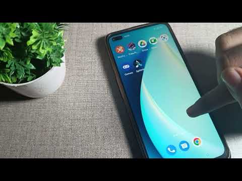 How to on Double Tap Lock Screen in realme x50 pro phone, home screen setting