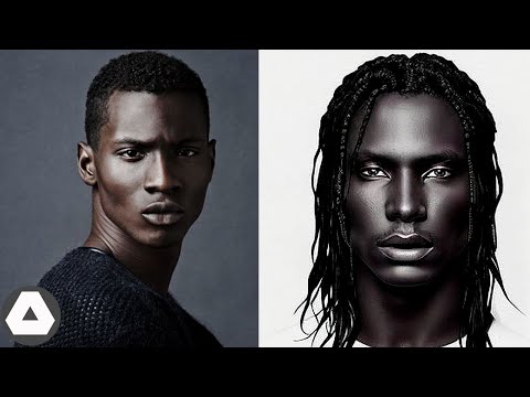 10 Most Unique Dark Skin Men Who look like Artwork