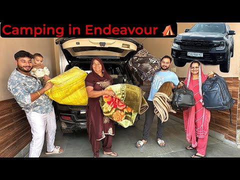 First Time "CAMPING Trip" in Our Ford Endeavour ⛺️ with Family… 🛣️🚀