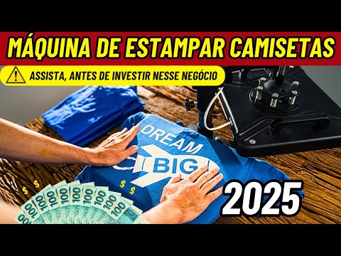 Como Ganhar Dinheiro com MÁQUINAS DE ESTAMPAR CAMISETAS / Prensa Térmica Sublimação