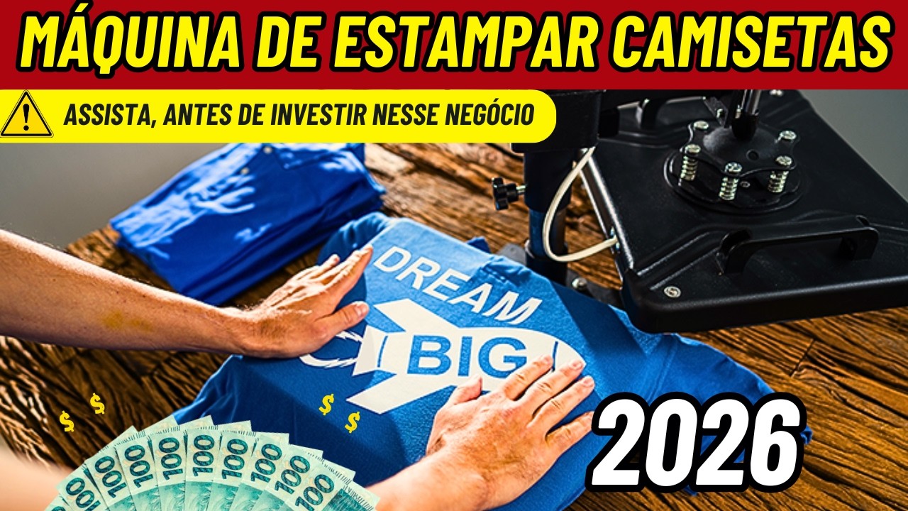 Como Ganhar Dinheiro com MÁQUINAS DE ESTAMPAR CAMISETAS / 4 Máquinas Lucrativas
