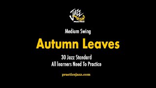 Autumn Leaves (Em) Jazz Guitar Backing Track  | Solo &amp; Improv Practice