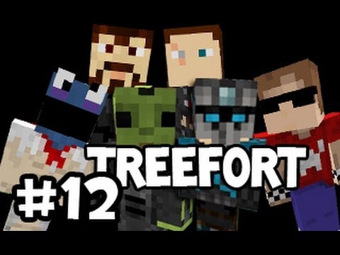 Minecraft: Tree Fortress w/ Creatures - Part 12: Building More Branches