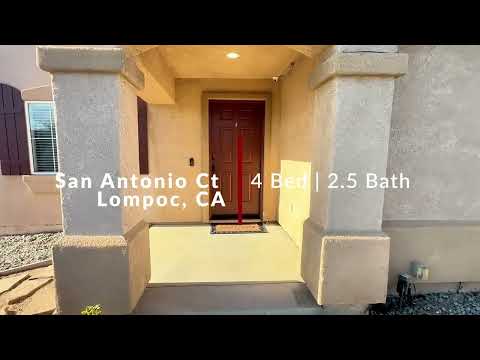 Move-In Ready 4-Bedroom Home on a Corner Lot | Lompoc CA property video