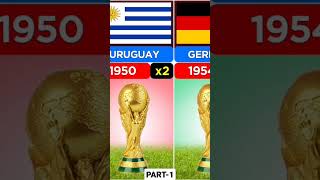 FIFA World Cup Winners List From 1930 - 2018 🏆 | Part 1 #shorts #fifa #football #worldcup #viral