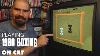 Boxing for Atari 2600 on a CRT (Memory Lane)