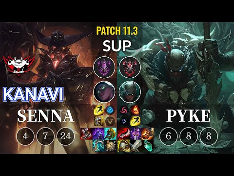 JDG Kanavi Senna vs Pyke Sup - KR Patch 11.3