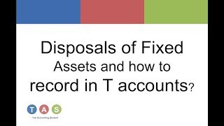 Disposals of Fixed Assets and how to record in T accounts?