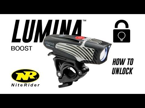 NiteRider® Lumina™ Bike Headlight Button Showing Red How To Unlock