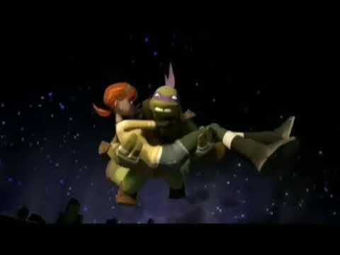 TMNT 2012 - Donnie saves April From helicopter (3/3)