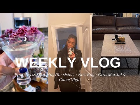 Vlog | Dress Shopping + New Rug + Martini Party