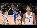 Victor Wembanyama Stares Down OKC Bench After Clutch 3 Then Blocks Chet Holmgren