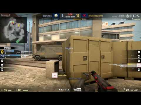 CS:GO - Oskar Sick 1 vs 2 Clutch vs Dignitas @ ECS Season 3