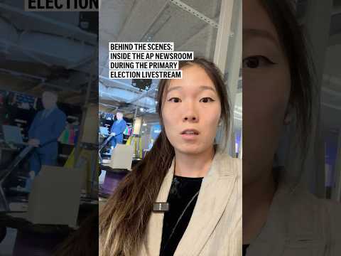 Video Thumbnail: Behind the Scenes: Inside the AP newsroom during the primary election livestream