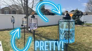 NONLEY Glass Garden Torches Review — STUNNING Color + Serious Flame! Outdoor party UPGRADE! #ad
