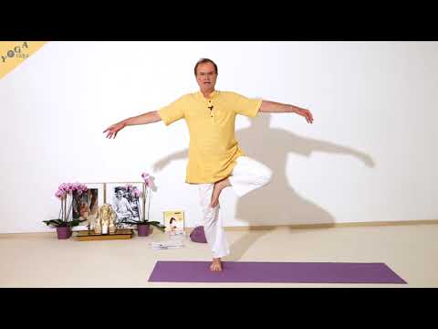 Berg-Pose auf einem Fuß - Yoga Asana Lexikon