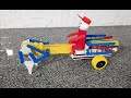 How To Make Carriage Pulling Robot With DC Motor And Matchbox DIY Walking Robot Matchbox Robot Toys