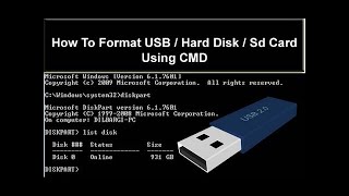 How To Format Pendrive In CMD | how to format pendrive in cmd in windows 11
