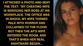 I Attached A Photo And Sent The Text: "My Cheating Wife Is Servicing Her Boss At His Workplace. The