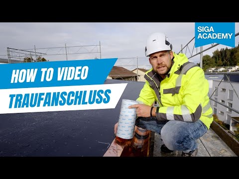 How to create a watertight eaves connection?💧This is how! 🔨  SIGA Rissan 420 Black