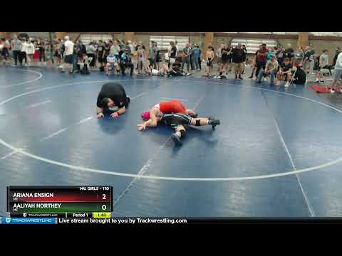 110 Lbs Round 1 - Ariana Ensign, MT Vs Aaliyah Northey, MT F34b